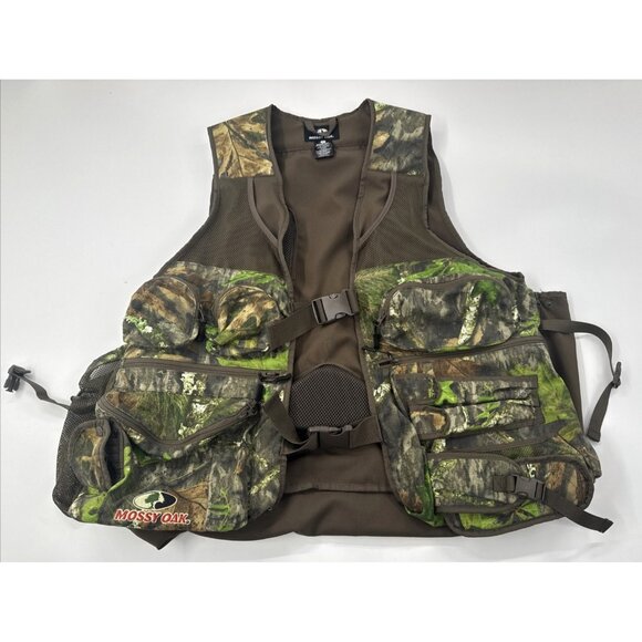 Mossy Oak Obsession Hunting Vest Mens XL Camo Bird Fowl Pockets Outdoor Hiking - Picture 13 of 15